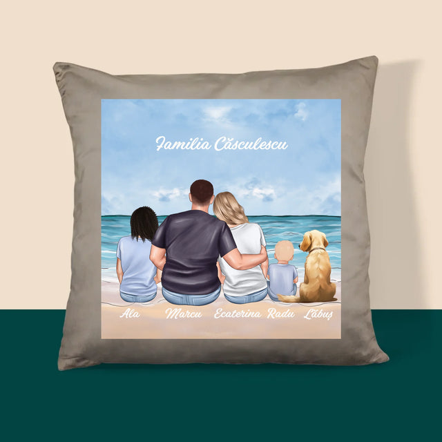 Creator De Personaj: Portret De Familie - Pernă (Cu Fotografie)