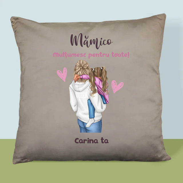 Creator De Personaj: Mama Cu Copilul - Pernă (Cu Fotografie)
