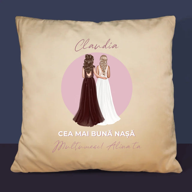 Creator De Personaj: Cea Mai Bună Nașă - Pernă (Cu Fotografie)