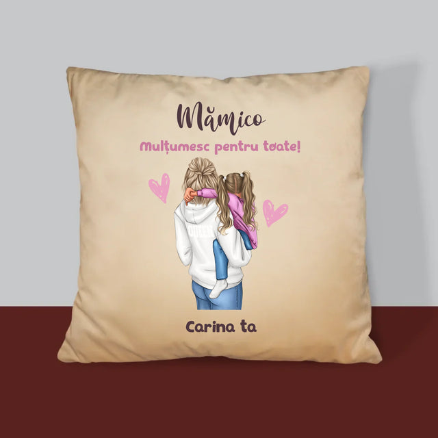 Creator De Personaj: Mama Cu Copilul - Pernă (Cu Fotografie)