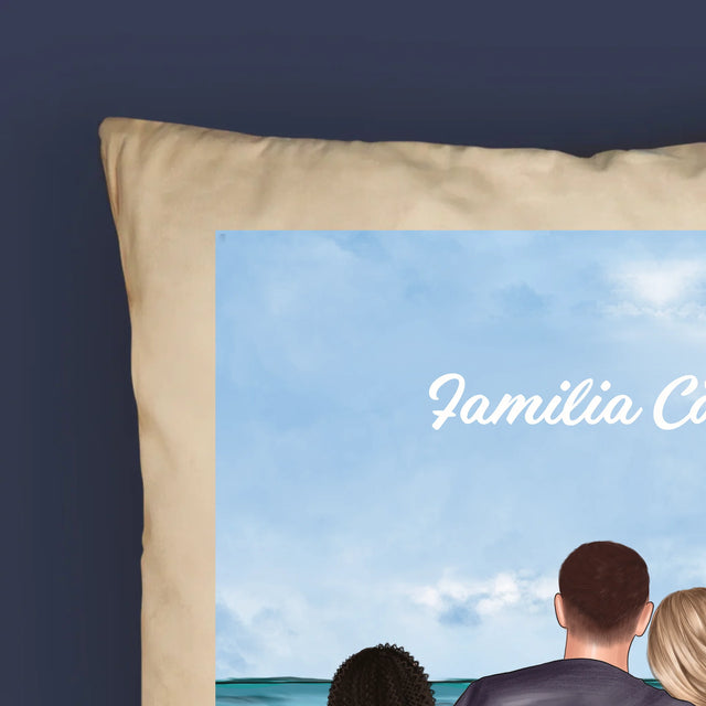 Creator De Personaj: Portret De Familie - Pernă (Cu Fotografie)