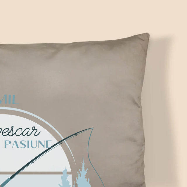 Formă Din Fotografii: Un Pescar Cu Pasiune - Pernă (Cu Fotografie)