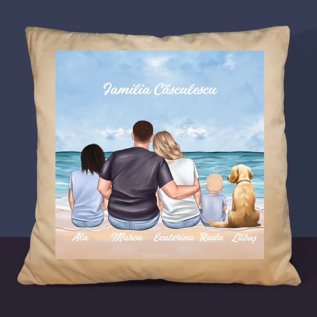 Creator De Personaj: Portret De Familie - Pernă (Cu Fotografie)