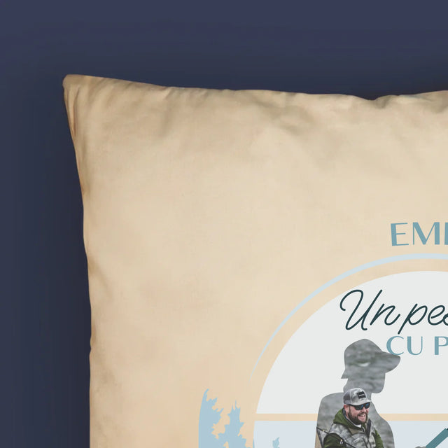 Formă Din Fotografii: Un Pescar Cu Pasiune - Pernă (Cu Fotografie)