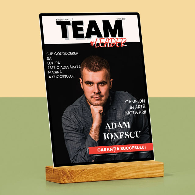 Copertă Derevistă: Team Lider - Imprimare Pe Sticlă Acrilică (Verticală)