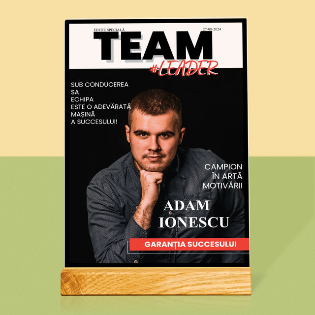 Copertă Derevistă: Team Lider - Imprimare Pe Sticlă Acrilică (Verticală)