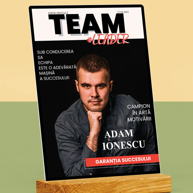 Copertă Derevistă: Team Lider - Imprimare Pe Sticlă Acrilică (Verticală)