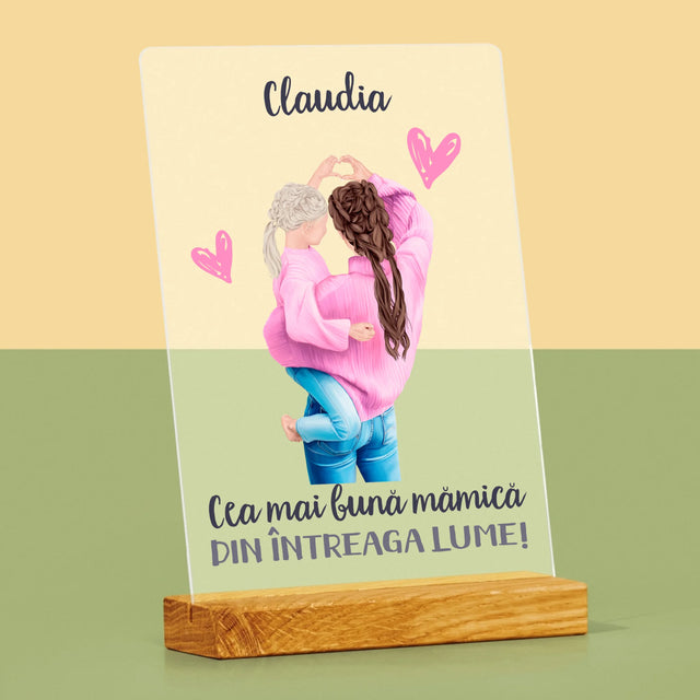 Creator De Personaj: Cea Mai Bună Mămică Din Lume - Imprimare Pe Sticlă Acrilică (Verticală)