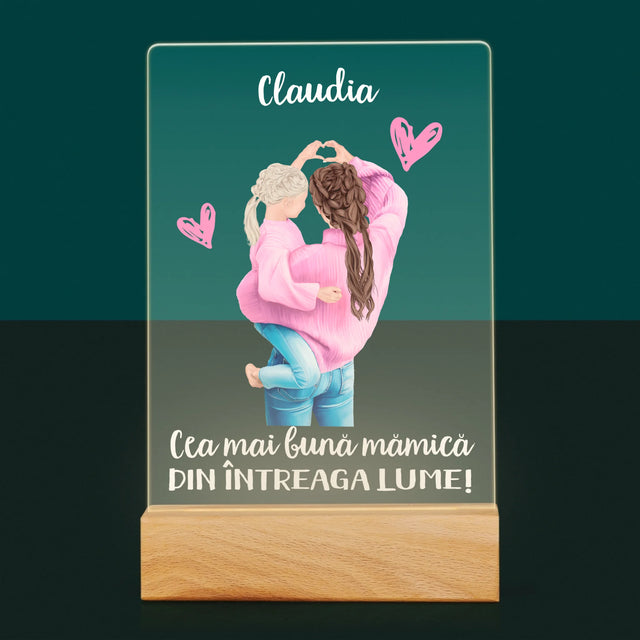 Creator De Personaj: Cea Mai Bună Mămică Din Lume - Imprimare Pe Sticlă Acrilică (Verticală)