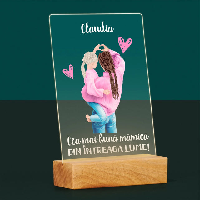 Creator De Personaj: Cea Mai Bună Mămică Din Lume - Imprimare Pe Sticlă Acrilică (Verticală)