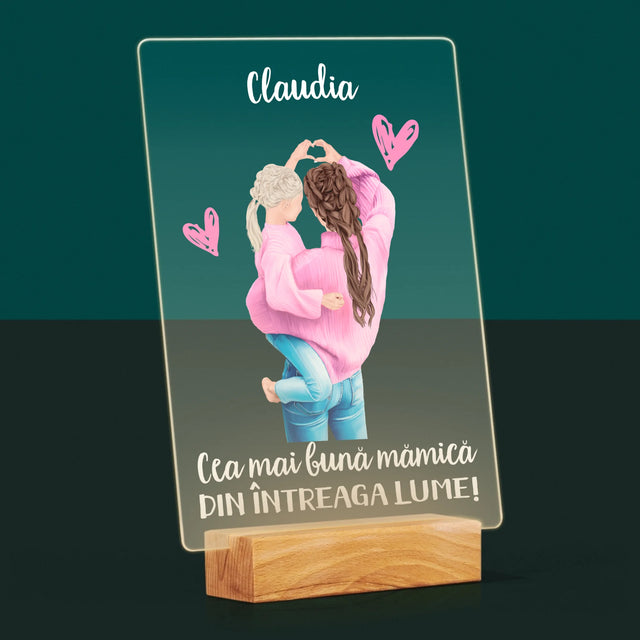 Creator De Personaj: Cea Mai Bună Mămică Din Lume - Imprimare Pe Sticlă Acrilică (Verticală)