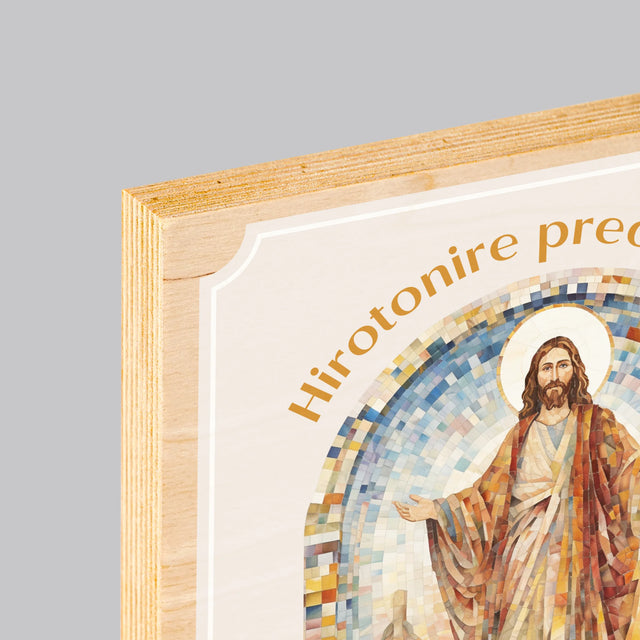 Numele Și Semnătura: Hirotonire Preoțească - Imprimare Pe Lemn ( Verticală)