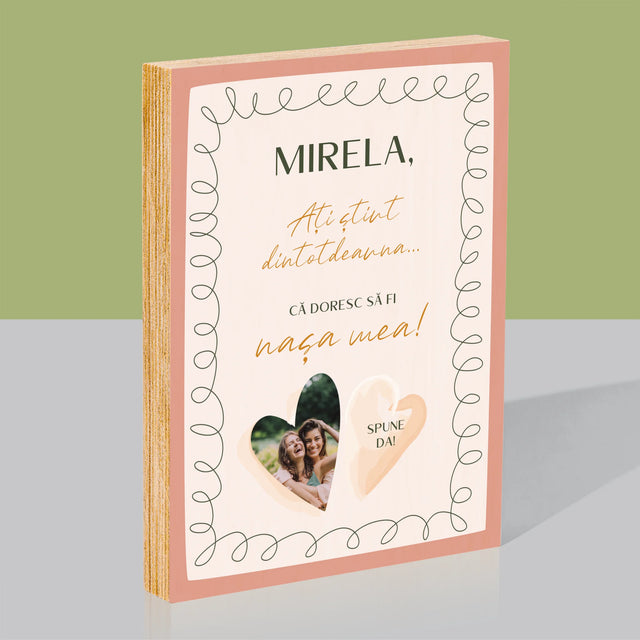 Fotografie Si Semnătură: Ați Știut Dintotdeauna - Imprimare Pe Lemn ( Verticală)