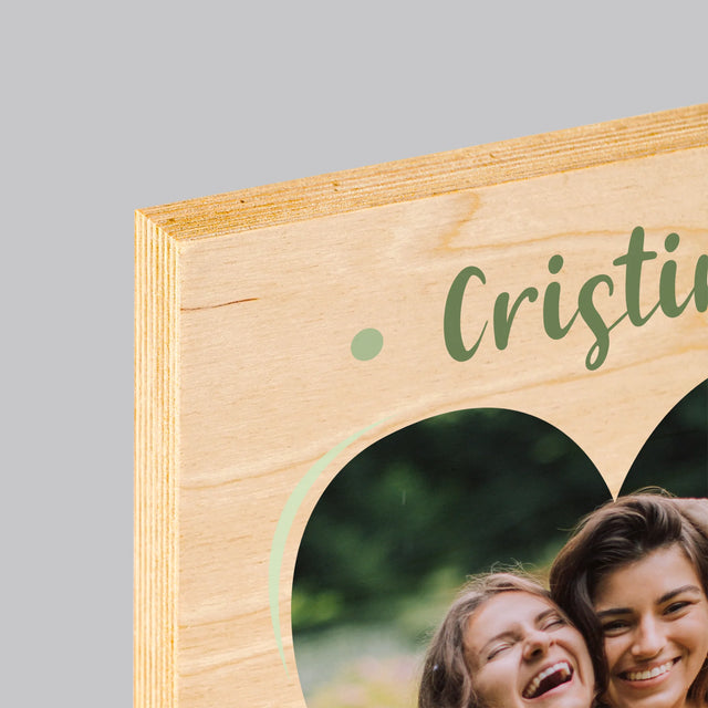 Fotografie Si Semnătură: Vrei Să Fii Martorul Meu - Imprimare Pe Lemn ( Verticală)