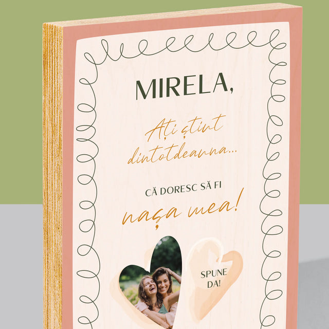 Fotografie Si Semnătură: Ați Știut Dintotdeauna - Imprimare Pe Lemn ( Verticală)