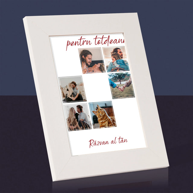Colaj De Fotografii: Împreună Pentru Totdeauna! - Ramă Pentru Fotografii (Horizontală)