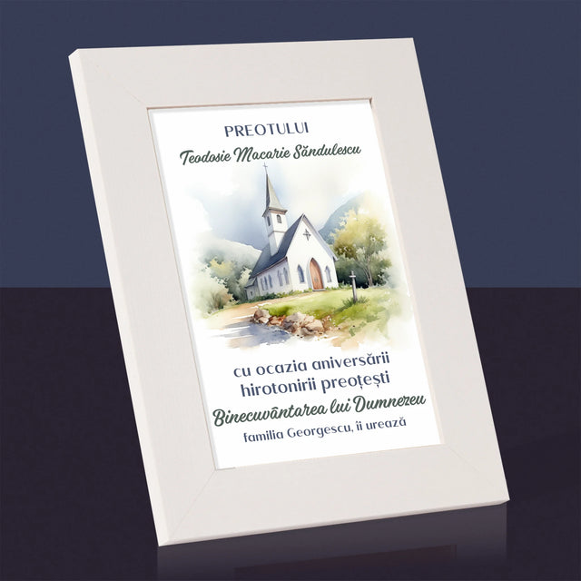 Numele Și Semnătura: Aniversarea Hirotonirii Preoțești - Ramă Pentru Fotografii (Horizontală)