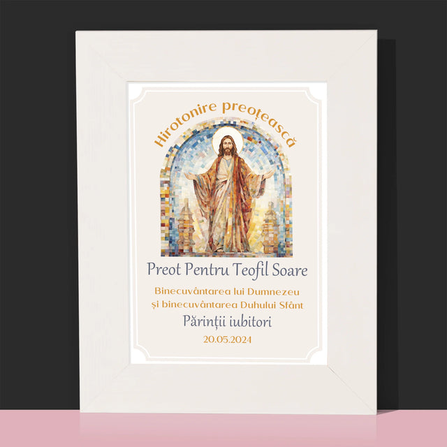 Numele Și Semnătura: Hirotonire Preoțească - Ramă Pentru Fotografii (Horizontală)