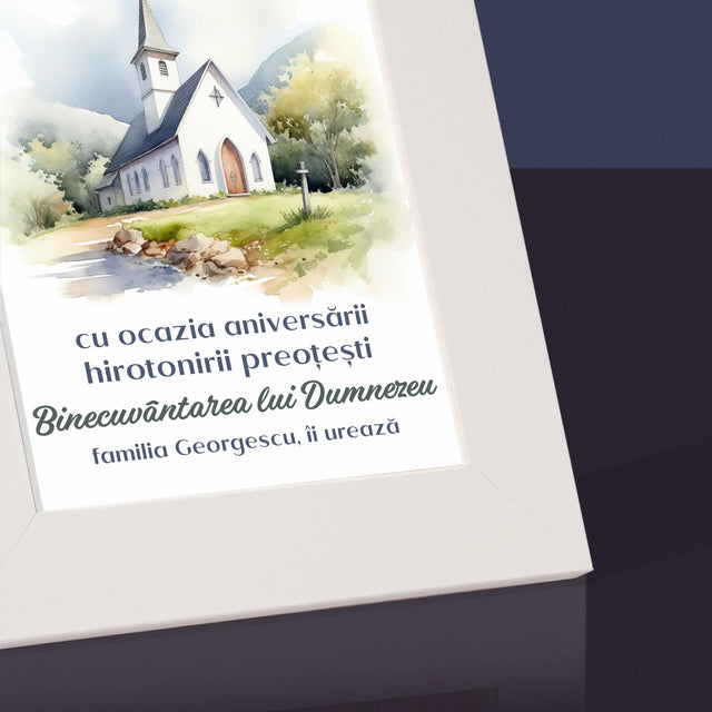 Numele Și Semnătura: Aniversarea Hirotonirii Preoțești - Ramă Pentru Fotografii (Horizontală)