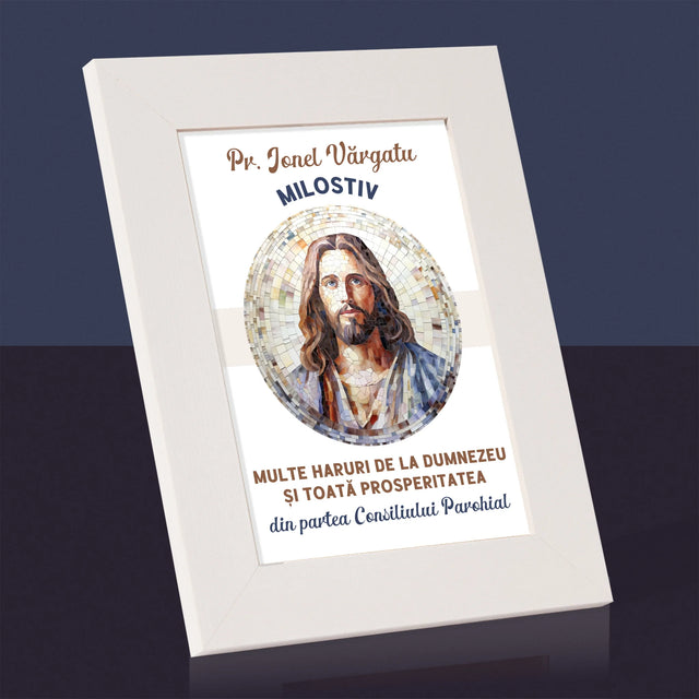 Numele Și Semnătura: Un Preot Milostiv - Ramă Pentru Fotografii (Horizontală)