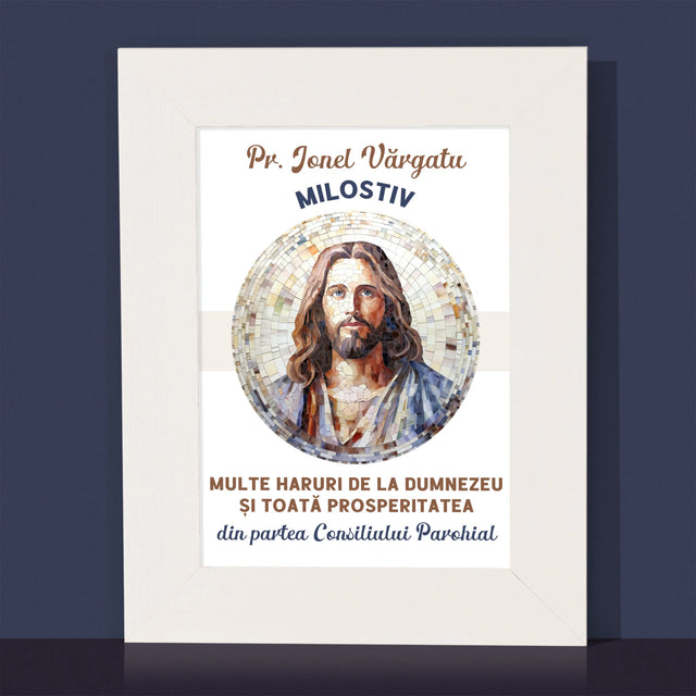 Numele Și Semnătura: Un Preot Milostiv - Ramă Pentru Fotografii (Horizontală)