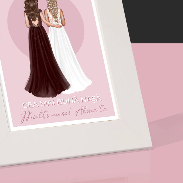 Creator De Personaj: Cea Mai Bună Nașă - Ramă Pentru Fotografii (Horizontală)