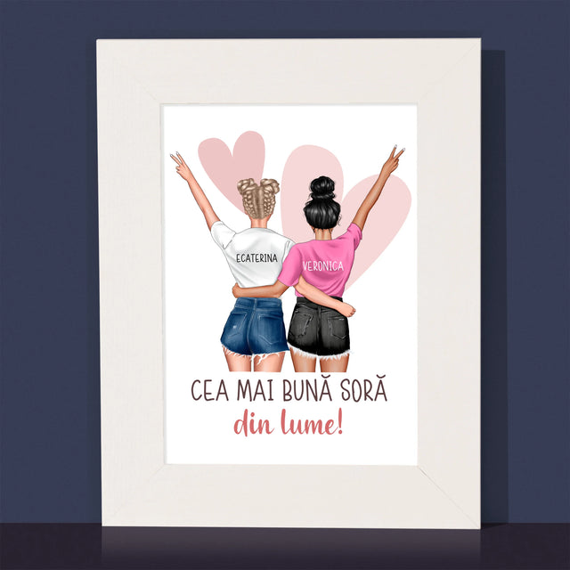 Creator De Personaj: Cea Mai Bună Soră Din Lume - Ramă Pentru Fotografii (Horizontală)