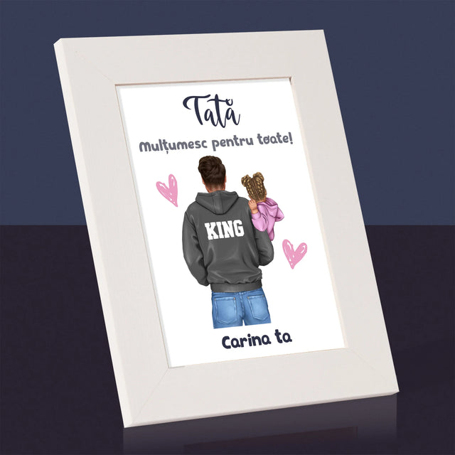 Creator De Personaj: Tată Cu Copil - Ramă Pentru Fotografii (Horizontală)