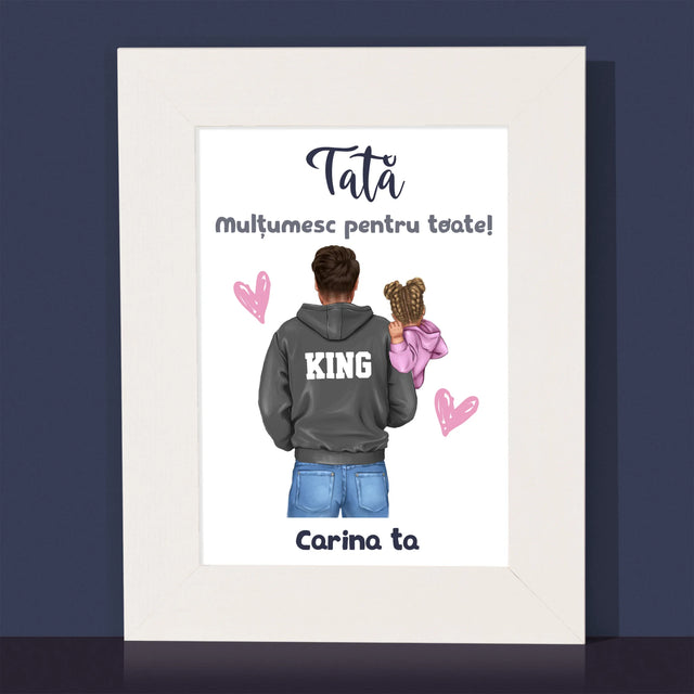 Creator De Personaj: Tată Cu Copil - Ramă Pentru Fotografii (Horizontală)