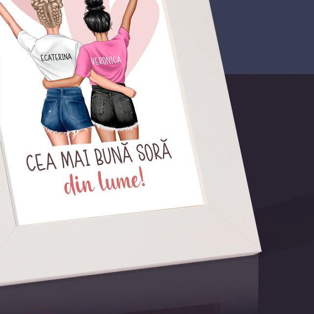 Creator De Personaj: Cea Mai Bună Soră Din Lume - Ramă Pentru Fotografii (Horizontală)