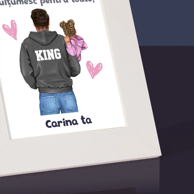 Creator De Personaj: Tată Cu Copil - Ramă Pentru Fotografii (Horizontală)