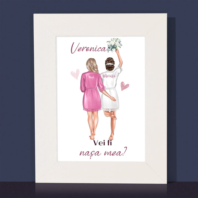 Creator De Personaj: Vei Fi Nașa Mea - Ramă Pentru Fotografii (Horizontală)