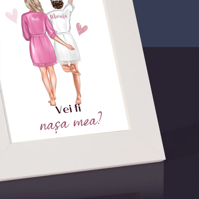 Creator De Personaj: Vei Fi Nașa Mea - Ramă Pentru Fotografii (Horizontală)