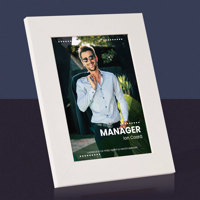 Fotografie Si Semnătură: Manager - Ramă Pentru Fotografii (Horizontală)