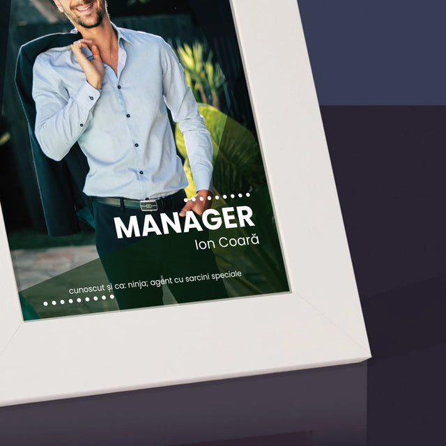 Fotografie Si Semnătură: Manager - Ramă Pentru Fotografii (Horizontală)