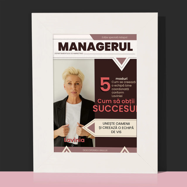 Copertă Derevistă: Managerul - Ramă Pentru Fotografii (Horizontală)