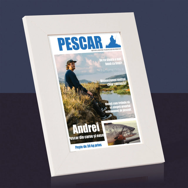 Copertă Derevistă: Pescar - Ramă Pentru Fotografii (Horizontală)
