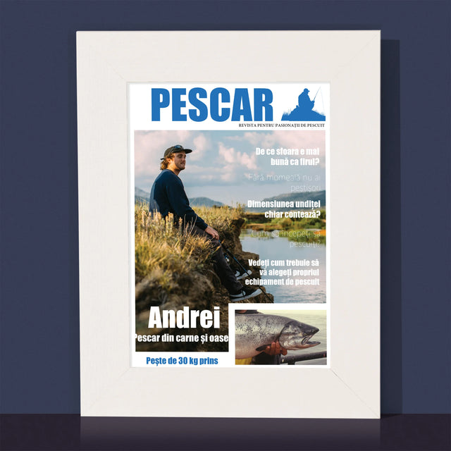 Copertă Derevistă: Pescar - Ramă Pentru Fotografii (Horizontală)