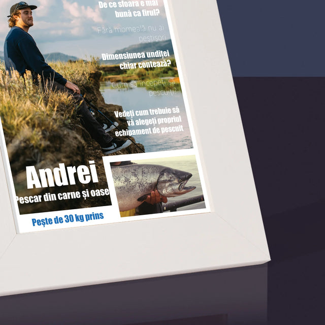 Copertă Derevistă: Pescar - Ramă Pentru Fotografii (Horizontală)