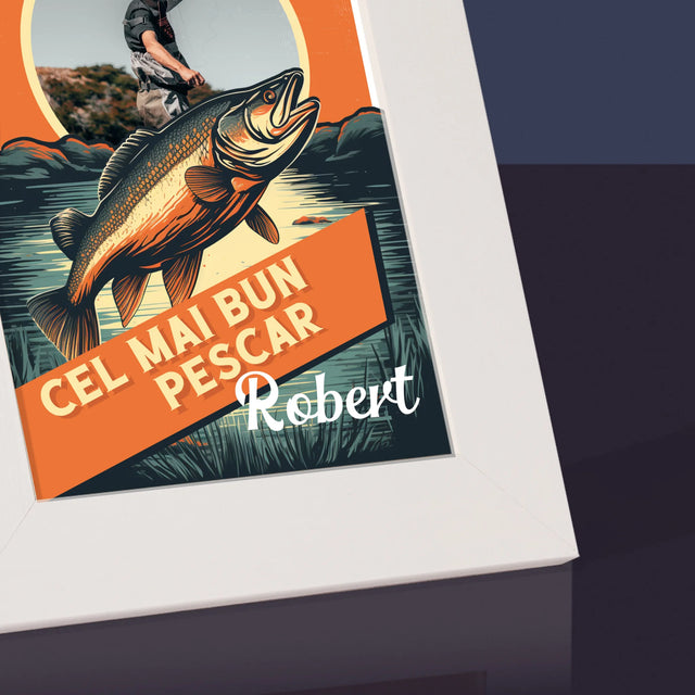 Fotografie Si Semnătură: Cel Mai Bun Pescar - Ramă Pentru Fotografii (Horizontală)