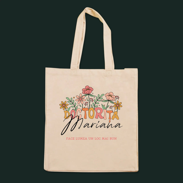 Numele Și Semnătura: Doctorița - Sacoșă De Pânză