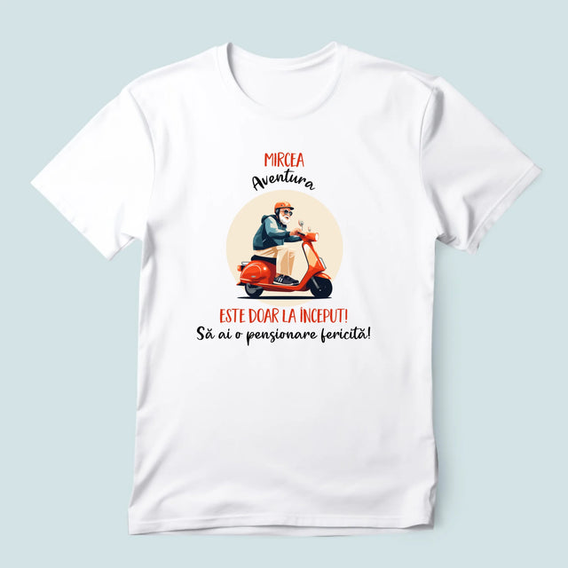 Numele Și Semnătura: Aventura Este Doar La Început - Tricou Pentru Bărbați