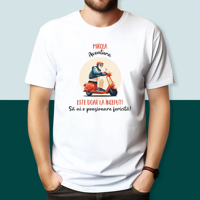 Numele Și Semnătura: Aventura Este Doar La Început - Tricou Pentru Bărbați