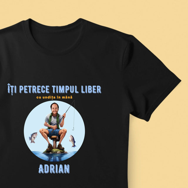 Fotografie Si Semnătură: Îți Petrece Timpul Liber - Tricou Pentru Bărbați
