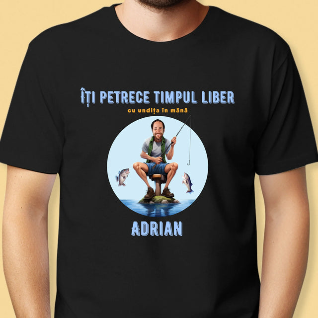 Fotografie Si Semnătură: Îți Petrece Timpul Liber - Tricou Pentru Bărbați