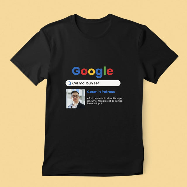 Fotografie Si Semnătură: Cel Mai Bun Șef - Rezultat Google - Tricou Pentru Bărbați