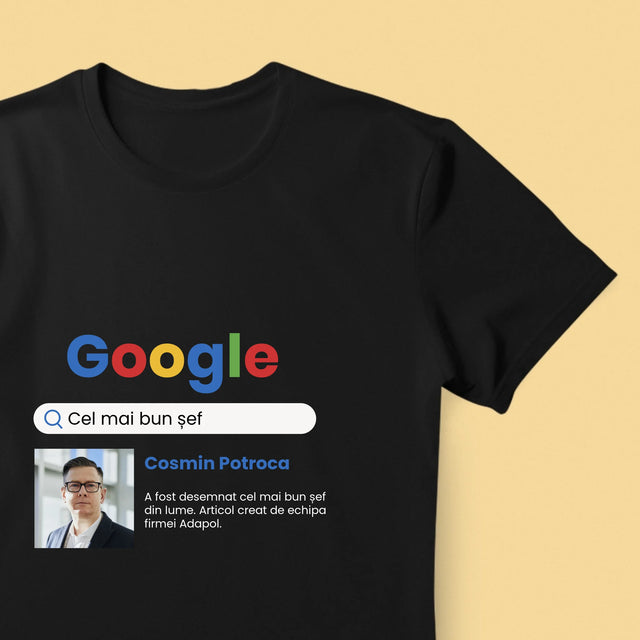 Fotografie Si Semnătură: Cel Mai Bun Șef - Rezultat Google - Tricou Pentru Bărbați