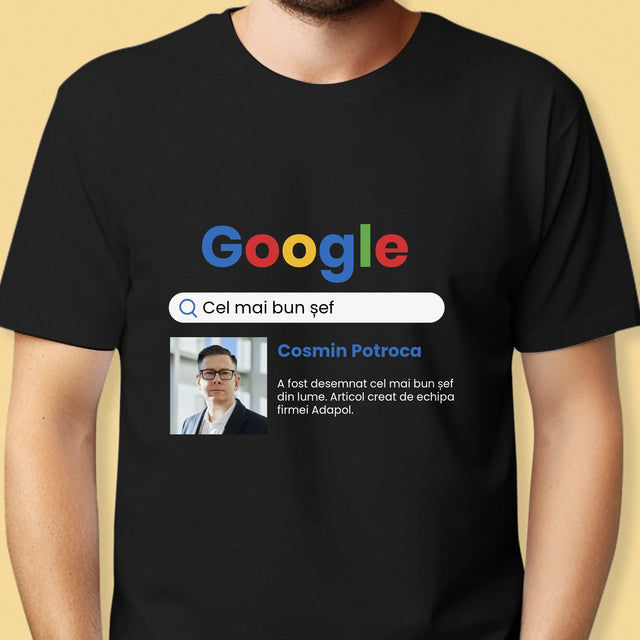 Fotografie Si Semnătură: Cel Mai Bun Șef - Rezultat Google - Tricou Pentru Bărbați
