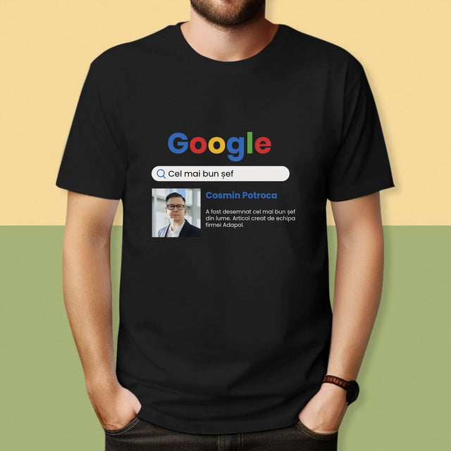 Fotografie Si Semnătură: Cel Mai Bun Șef - Rezultat Google - Tricou Pentru Bărbați