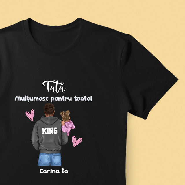 Creator De Personaj: Tată Cu Copil - Tricou Pentru Bărbați